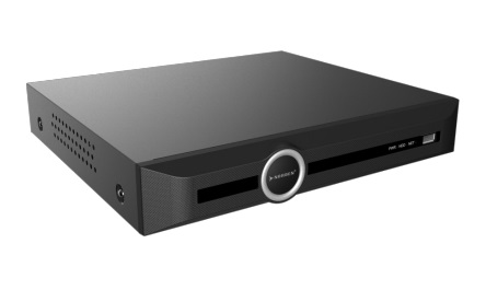 Norden NVR system device – a compact network video recorder used for IP surveillance, ideal for home or business security setups.