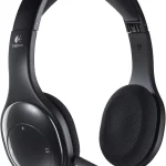 Black Logitech H800 wireless business headset with padded ear cups, an adjustable headband, and integrated ear-cup volume controls.